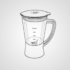 Контейнер в сборе X0190-181 для блендера Panasonic MX-101SP1WTQ