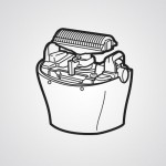 Головка для электробритвы WESEL8AW0788 для эпилятора Panasonic ES-EL8A-P520