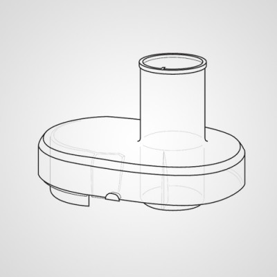Крышка с горловиной для закладки продуктов AJD89P151-K0 для соковыжималки MJ-DJ01STQ .