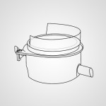 Блок контейнера AJD98-151-K0 для соковыжималки MJ-DJ01STQ Блок контейнера AJD98-151-K0 для соковыжималки MJ-DJ01STQ