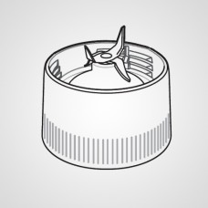 Основание контейнера блендера с режущим лезвием AVE86-2195K0 для соковыжималки MJ-DJ31STQ Основание контейнера блендера с режущим лезвием AVE86-2195K0 для соковыжималки MJ-DJ31STQ