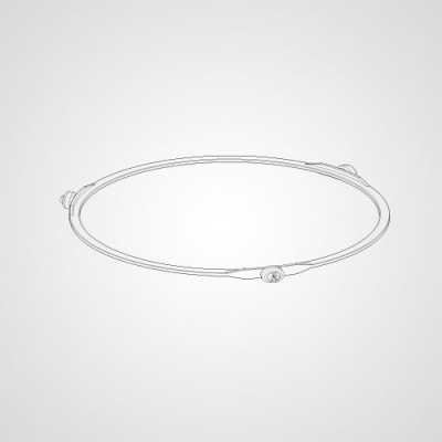 Роликовое кольцо A290D41V0ZP для микроволновки Panasonic NN-ST342MZPE.