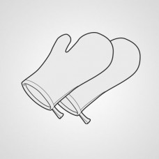 Прихватка F0731-1450 для микроволновки Panasonic NN-CS596SZPE