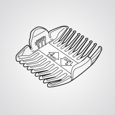 Насадка-гребень WER1610K7398 для триммера Panasonic ER1611K820.