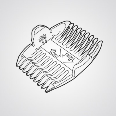 Насадка-гребень WER1610K7427 для триммера Panasonic ER1611K820.
